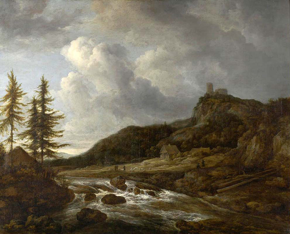 Mountainous Landscape with Torrent